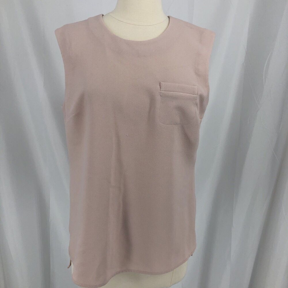 adrianna papell sleeveless Blush Blouse With Pocket Medium